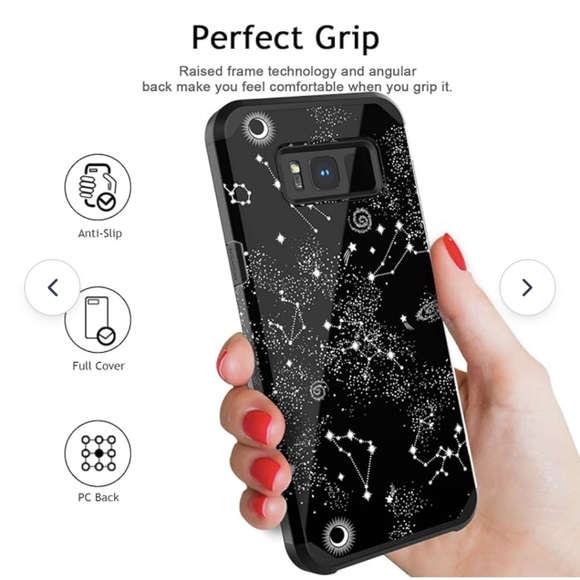 New PBRO S8 Plus Case,Cute Universe Constellation Case Dual Layer. - Picture 3 of 14